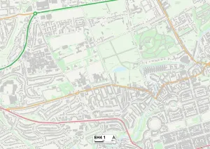 EH - Edinburgh Drucke: Edinburgh EH4 1 Karte