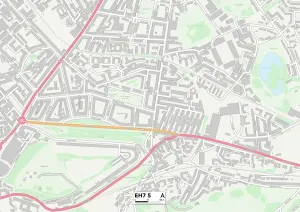 EH - Edinburgh Drucke: Edinburgh EH7 5 Karte