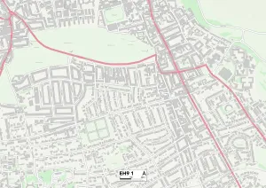 EH - Edinburgh Drucke: Edinburgh Eh9 1 Karte