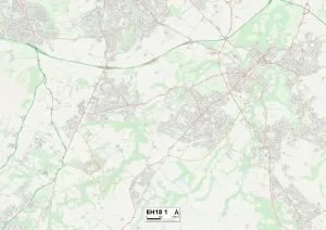 Midlothian EH18 1 Karte