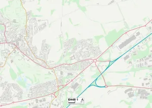 Westlothien EH48 1 Karte