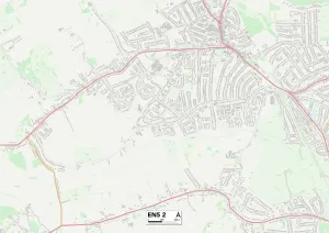 DE - Enfield Drucke: Barnets EN5 2 Karte