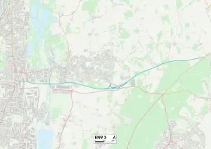 DE - Enfield Drucke: Epping Forrest EN9 3 Karte