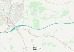 Hertsmere EN6 5 Karte