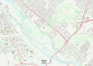 Exeter EX2 6 Karte