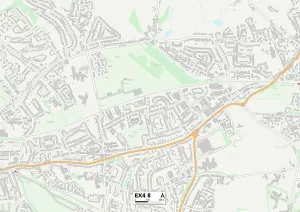 Exeter EX4 8 Karte
