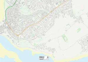 Exeter EX8 2 Karte