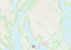 G - Glasgow Drucke: Argyll und Bute G84 8 Karte