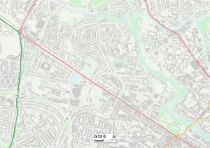 G - Glasgow Drucke: Glasgow, G12-Map