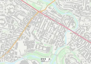 G - Glasgow Drucke: Glasgow, G12-Map