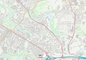 G - Glasgow Drucke: Glasgow, G20-Map