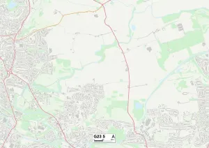 G - Glasgow Drucke: Glasgow G23 5 Karte