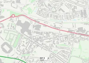 G - Glasgow Drucke: Glasgow G31 5 Karte