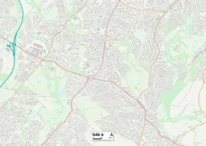 Glasgow, G46 6 Karte