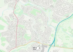 G - Glasgow Drucke: Glasgow, G53, 5 Karte