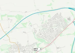 Glasgow, G69 0 Karte