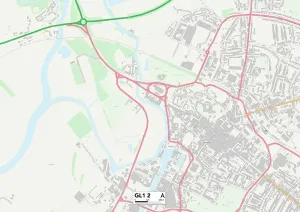 Gloucester GL1 2 Karte