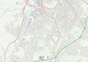 Gloucester GL1 5 Karte