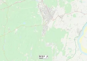 Gloucester GL14 2 Karte