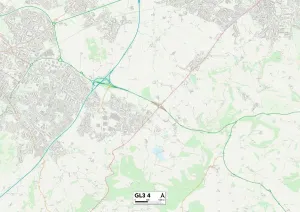 Gloucester GL3 4 Karte