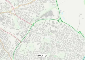 Gloucester GL4 3 Karte