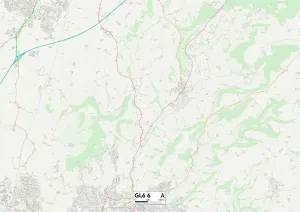 GL - Gloucester Drucke: Stroud GL6 6 Karte