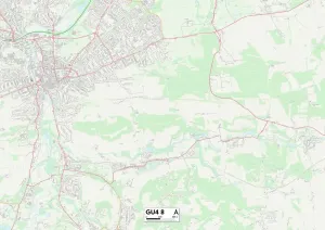 Karte der Stadt Guildford, GU4 8