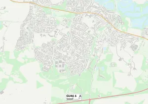 GU - Guildford Drucke: hart gu46-6 karte