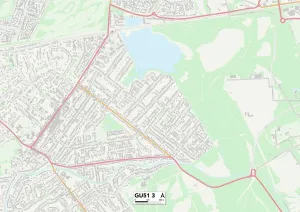 Gerahmter Druck : Hart Gu 51-3 Karte