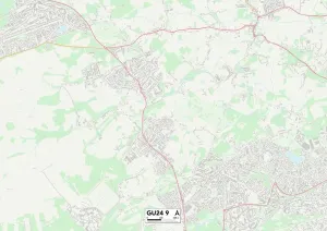 Woking GU24 9 Karte
