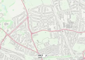 HA - Harrow Drucke: Harrow HA0 3 Karte