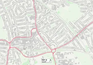 Harrow HA1 2 Karte
