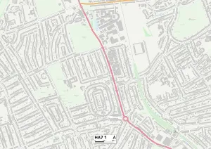 Harrow HA7 1 Karte