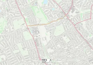 Harrow HA8 6 Karte