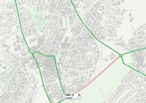 Harrogate HG1 5 Karte