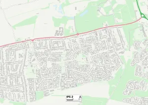 Suffolk Küsten IP5 2 Karte
