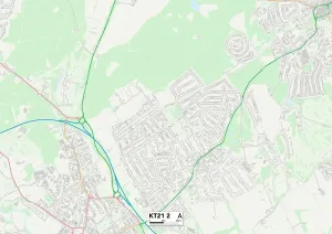 Mole Valley KT21 2 Karte
