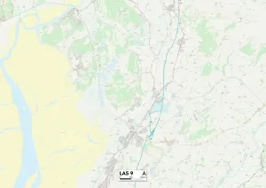 LA - Lancaster Drucke: Lancaster LA5 9 Karte