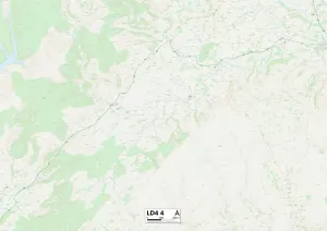 Llandrindod Wells, LD 4, Karte