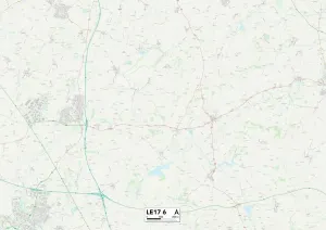 Leicester, Leicaster, L E 1 7 M a p