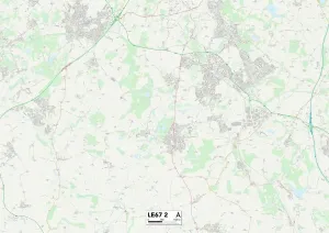 Leicester LE67 2 Karte
