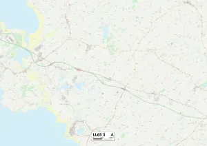 Wales Anglesey LL65 3 Karte