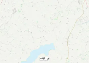 Wales, Anglesey, LL 66 0 Karte