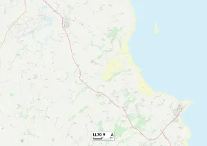Wales Anglesey LL70 9 Karte