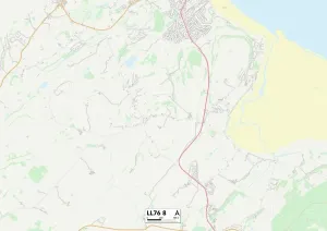 Wales Anglesey LL76 8 Karte