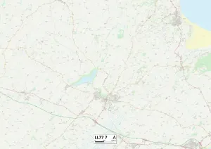 Wales, Anglesey, LL77 7 Karte
