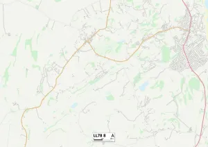 Wales Anglesey, LL78 8 Karte