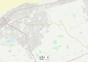 Conwy LL18 4 Karte