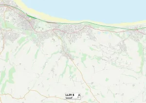 Conwy LL29 8 Karte