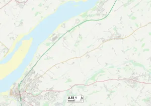 Gwynedd, LL55 1 Karte